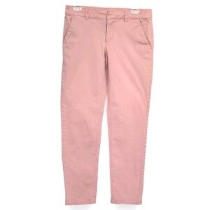 LOFT Size 4 Rose Pink Marisa Fit Cotton/Spandex Ankle Pants